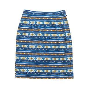 Vintage Geometric Pencil Skirt